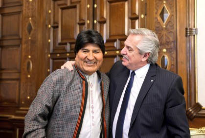 Alberto Fernández almorzó con Evo Morales: de qué hablaron